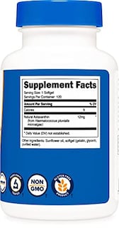 Foto 4 | Foto 4 | Suplemento Nutricost De Astaxantina, 12 Mg, 120 Cápsulas Blandas - Venta Internacional.