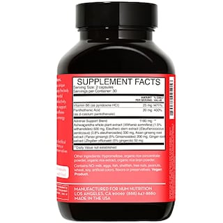 Foto 2 | Foto 2 | Suplemento Hum Uber Energy Adrenal & Energy Support 60 Cápsulas - Venta Internacional.