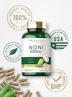 Foto 5 | Foto 5 | Suplemento Carlyle Noni En Cápsulas De 3000 Mg, 240 Unidades, Sin Ogm - Venta Internacional.