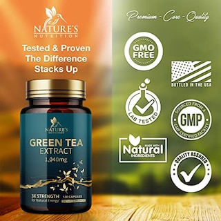 Foto 4 | Foto 4 | Suplemento De Extracto De Té Verde De Nature's Nutrition 98% Egcg 120 - Venta Internacional.