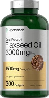 Foto 1 | Foto 1 | Suplemento Horbäach, Cápsulas Blandas De Aceite De Linaza, 3000 Mg, 300 Unidades - Venta Internacional.