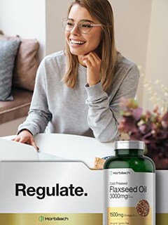 Foto 6 | Foto 6 | Suplemento Horbäach, Cápsulas Blandas De Aceite De Linaza, 3000 Mg, 300 Unidades - Venta Internacional.