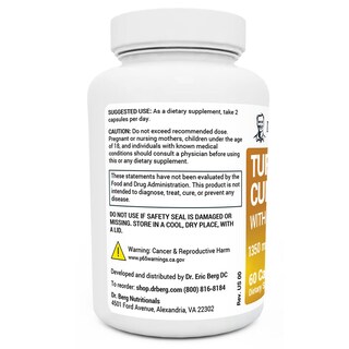 Foto 3 | Foto 3 | Suplemento De Curcumina De Cúrcuma Dr. Berg Con Bioperine 60 Cápsulas - Venta Internacional.