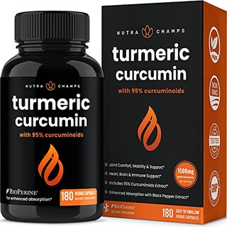 Foto 1 | Foto 1 | Suplemento Nutrachamps, Cúrcuma Y Curcumina, 1500 Mg, 180 Cápsulas - Venta Internacional.