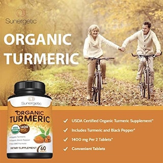 Foto 4 | Foto 4 | Suplemento Sunergetic Usda De Cúrcuma Orgánica, 1400 Mg, 60 Tabletas - Venta Internacional.