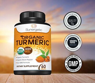 Foto 5 | Foto 5 | Suplemento Sunergetic Usda De Cúrcuma Orgánica, 1400 Mg, 60 Tabletas - Venta Internacional.