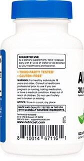 Foto 3 | Foto 3 | Suplemento Nutricost Aloe Vera 20.000 Mg 120 Cápsulas - Venta Internacional.