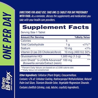 Foto 2 | Foto 2 | Suplemento Osteo Bi-flex, Una Vez Al Día, Para La Salud De Las Articulaciones, 60 Comprimidos - Venta Internacional.