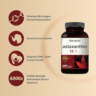 Foto 4 | Foto 4 | Suplemento Naturebell Astaxantina 12 Mg 240 Cápsulas Blandas - Venta Internacional.