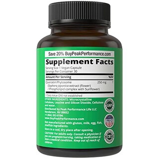 Foto 3 | Foto 3 | Suplemento Peak Performance Quercetin Phytosome 30 Cápsulas-Venta Internacional