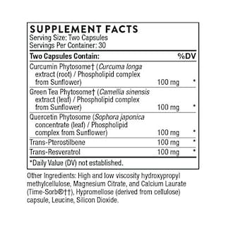 Foto 2 | Foto 2 | Suplemento Thorne Polyresveratrol-sr Trans-resveratrol 60 Ca - Venta Internacional.