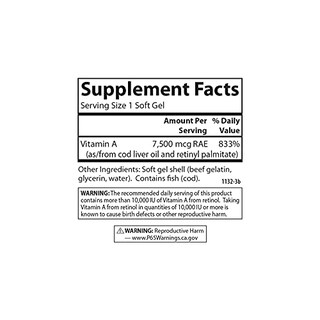 Foto 4 | Foto 4 | Suplemento De Vitamina A Carlson, 25,000 Ui (7500 Mcg Rae), 250 Ml - Venta Internacional.