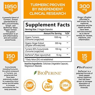 Foto 2 | Foto 2 | Suplemento Nature's Nutrition Turmeric & Ginger 120 Cápsulas - Venta Internacional