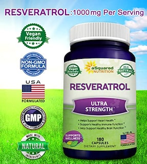 Foto 4 | Foto 4 | Suplemento De Resveratrol De Squared Nutrition, 1000 Mg, 180 Cápsulas - Venta Internacional.