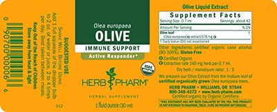 Foto 2 | Foto 2 | Extracto Líquido De Hoja De Olivo Herb Pharm, 30 Ml, Certificado Orgánico - Venta Internacional.