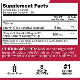 Foto 5 | Foto 5 | Suplemento Qunol Mega Ubiquinol Coq10, 100 Mg, Cápsulas Blandas X240 - Venta Internacional.