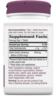 Foto 5 | Foto 5 | Suplemento Nature's Way Garlicin Cardio 350 Mg 180 Comprimidos - Venta Internacional
