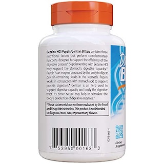 Foto 3 | Foto 3 | Suplemento Doctor's Best Betaine Hci Pepsin And Gentian Bitter 120 Cápsulas-Venta Internacional