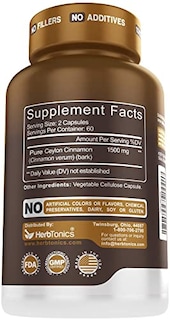 Foto 2 | Foto 2 | Suplemento Herbtonics de Canela de Ceilán 1500 mg 120 Cápsulas - Venta Internacional