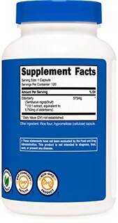Foto 4 | Foto 4 | Suplemento Nutricost En Cápsulas De Saúco 575 Mg (120 Cápsulas) - Venta Internacional.
