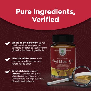 Foto 6 | Foto 6 | Cápsulas Blandas De Aceite De Hígado De Bacalao Islandés Supplement Natures Craft - Venta Internacional