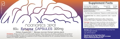 Foto 2 | Foto 2 | Suplemento Nootropics Depot Synapsa Bacopa Monnieri 320 Mg - Venta Internacional