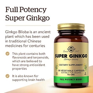 Foto 3 | Foto 3 | Suplemento Solgar Super Ginkgo 120 Cápsulas Vegetales - Venta Internacional.