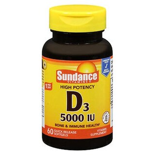 Foto 1 | Foto 1 | Suplemento Sundance Vitamins Vitamins, Vitamina D3, 5000 Ui, Cápsulas Blandas X120 - Venta Internacional.