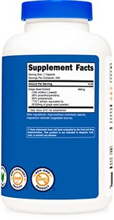 Foto 4 | Foto 4 | Suplemento Nutricost de Extracto de Semilla de Uva 28 000 mg 240 Cápsulas - Venta Internacional