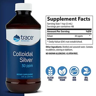 Foto 4 | Foto 4 | Suplemento De Plata Coloidal Trace Minerals Research 240 Ml 30 - Venta Internacional