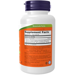 Foto 2 | Foto 2 | Suplemento Now Curcumin Phytosome Bio-enhanced 60 Cápsulas Vegetarianas - Venta Internacional