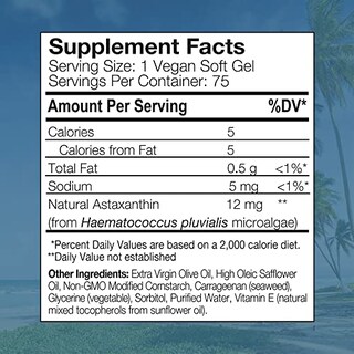 Foto 2 | Foto 2 | Suplemento de Astaxantina Vegana Bioastin de Nutrex Hawaii 12 Mg 75 CC - Venta Internacional