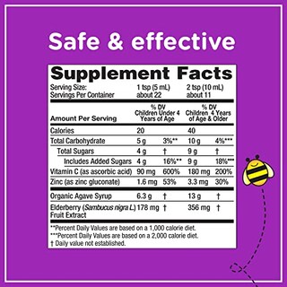 Foto 7 | Foto 7 | Sirope Zarbee's Elderberry con Vitamina C y Zinc 120 ml para Niños - Venta Internacional