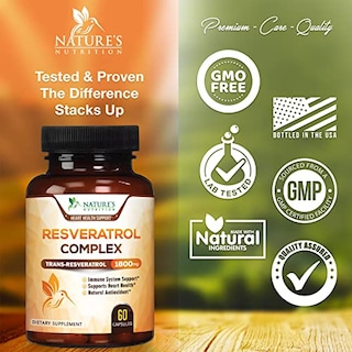 Foto 4 | Foto 4 | Suplemento de Resveratrol Nature's Nutrition 1800 mg 60 Cápsulas - Venta Internacional