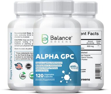 Foto 2 | Foto 2 | Supplement Balance Breens Alpha Gpc Colina 600 Mg 120 Cápsulas - Venta Internacional.