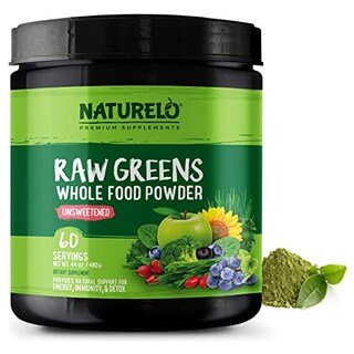 Foto 1 | Foto 1 | Superalimento En Polvo Naturelo Raw Greens, Sin Azúcar, 60 Porciones - Venta Internacional.