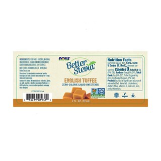 Foto 2 | Foto 2 | Caramelo Inglés Líquido De Stevia Now Foods, 60 Ml, Cero Calorías - Venta Internacional.