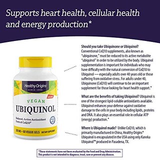 Foto 2 | Foto 2 | Suplemento De Ubiquinol De Healthy Origins, 100 Mg, 60 Geles Vegetales - Venta Internacional.