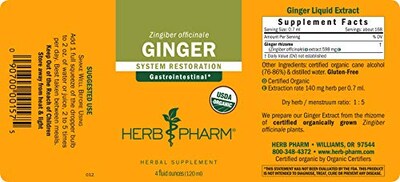 Foto 7 | Foto 7 | Extracto Líquido Herb Pharm Ginger Organic, 120 Ml, Digestivo - Venta Internacional.