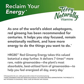 Foto 2 | Foto 2 | Suplemento Terry Naturally Hrg80 Red Ginseng Energy 30 Cápsulas - Venta Internacional.