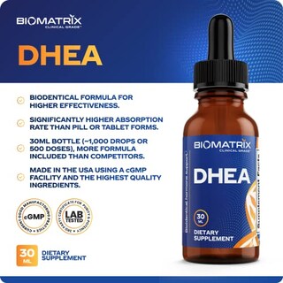 Foto 4 | Foto 4 | Suplemento Hormonal Líquido De Dhea Biomatrix 30 Ml 1200 Mg En Total - Venta Internacional