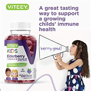 Foto 6 | Foto 6 | Gomitas de Saúco Negro Viteey Sambucus para Niño - Venta Internacional.