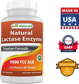 Foto 7 | Foto 7 | Tabletas para Aliviar la Intolerancia a la Lactosa Best Naturals 180 Tabletas - Venta Internacional