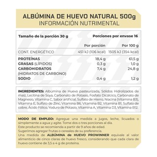 Foto 4 | Foto 4 | Suplemento Suero De Leche Prowinner Sabor Natural 500 Gramos