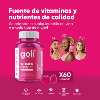 Foto 2 | Foto 2 | Suplemento Goli Nutrition Women's de 60 Gomitas