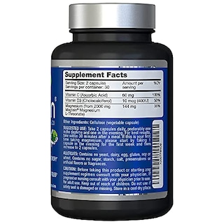 Foto 2 | Foto 3 | Suplemento Magtein L-treonato De Magnesio 60 Cápsulas Vegetarianas - Venta Internacional.