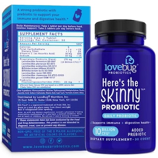 Foto 2 | Foto 2 | Suplemento Lovebug Here's The Skinny Probiotics 10 Mil Millones De C - Venta Internacional.