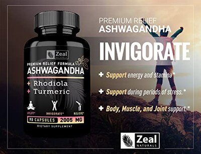Foto 4 | Foto 4 | Suplemento Zeal Naturals, Complejo De Ashwagandha, 90 Cápsulas - Venta Internacional.
