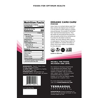 Foto 6 | Foto 6 | Polvo De Camu Camu De Superfoods Terrasoul, 200 Ml (paquete De 2), Orgánico - Venta Internacional.