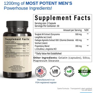 Foto 2 | Foto 2 | Suplemento Vinatura Tongkat Ali Y Fadogia Agrestis 1200 Mg - Venta Internacional.